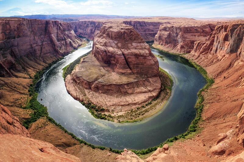 Horseshoe Bend Colorado River view from parking lot
